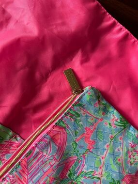 Lilly Pulitzer makeup brush carrying case/ makeup travel bag